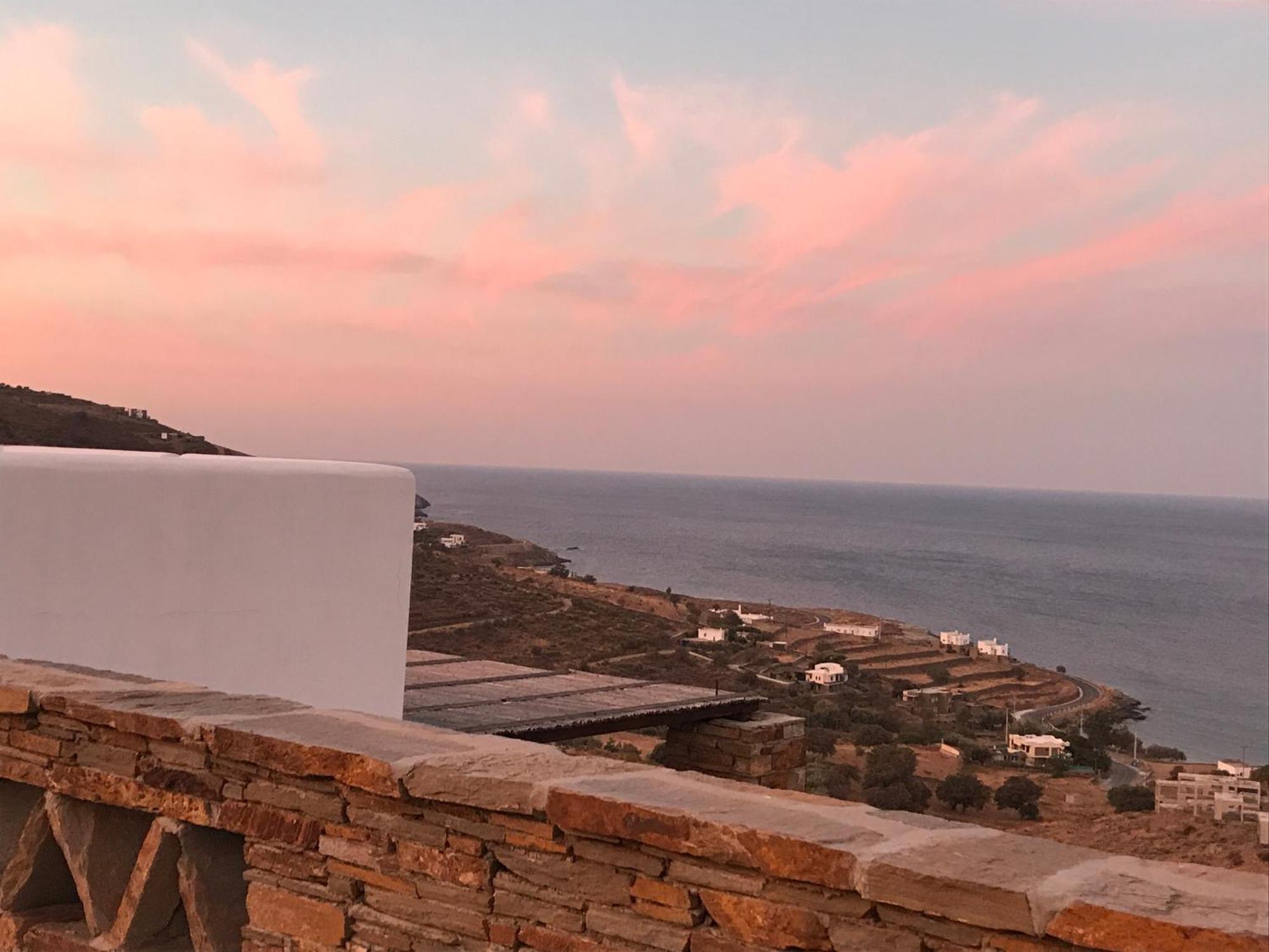 Luxury Cycladic Villa-Enjoy Infinity Pool Sunsets Koundouros المظهر الخارجي الصورة