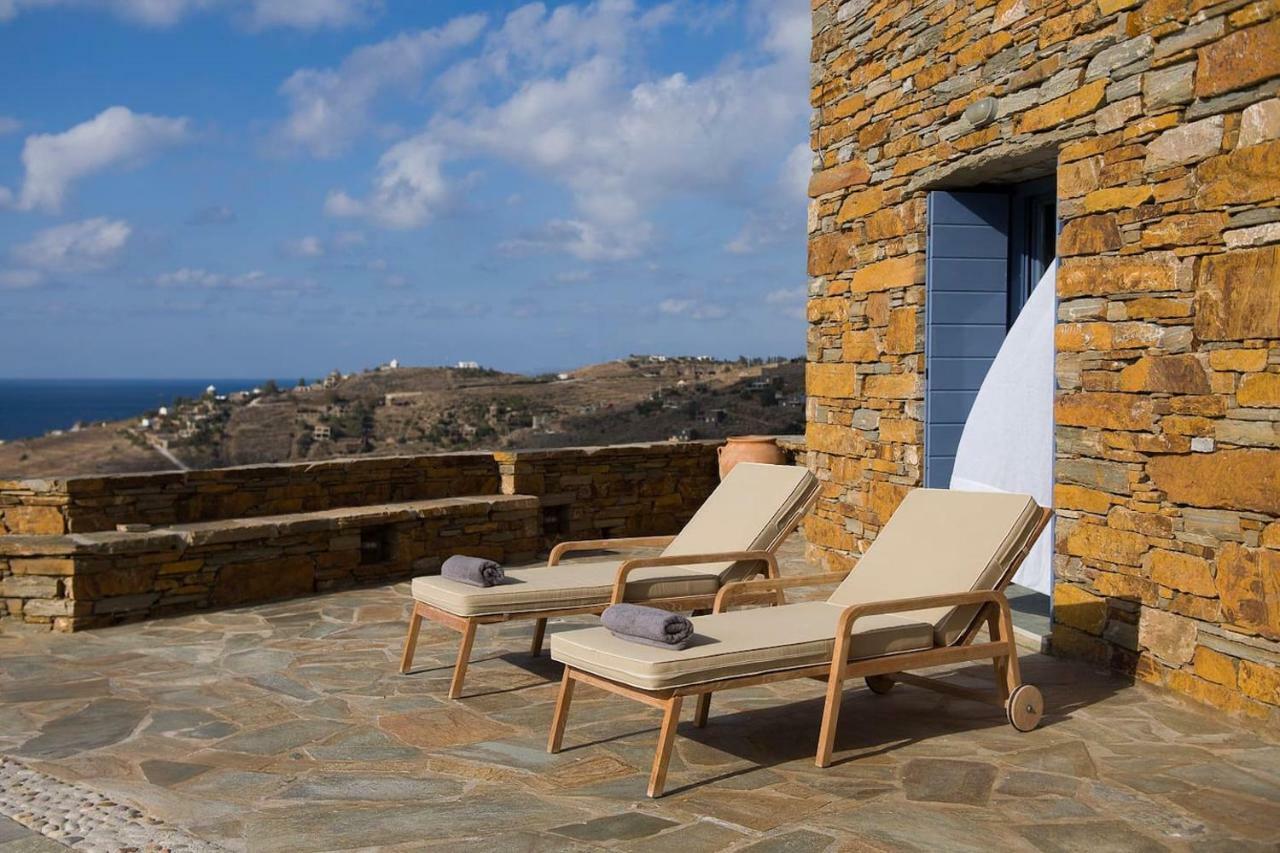 Luxury Cycladic Villa-Enjoy Infinity Pool Sunsets Koundouros المظهر الخارجي الصورة